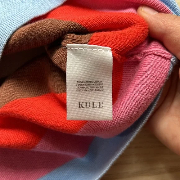 KULE Striped Knit Mini Skirt. Size XS - Picture 4 of 7